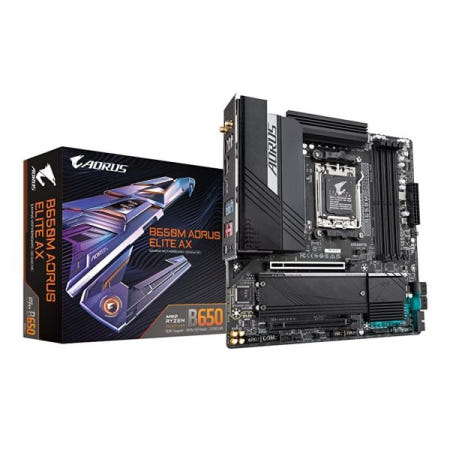 기가바이트 [해외]GIGABYTE B650M AORUS 엘리트 AX 게이밍 마더보드 mATX