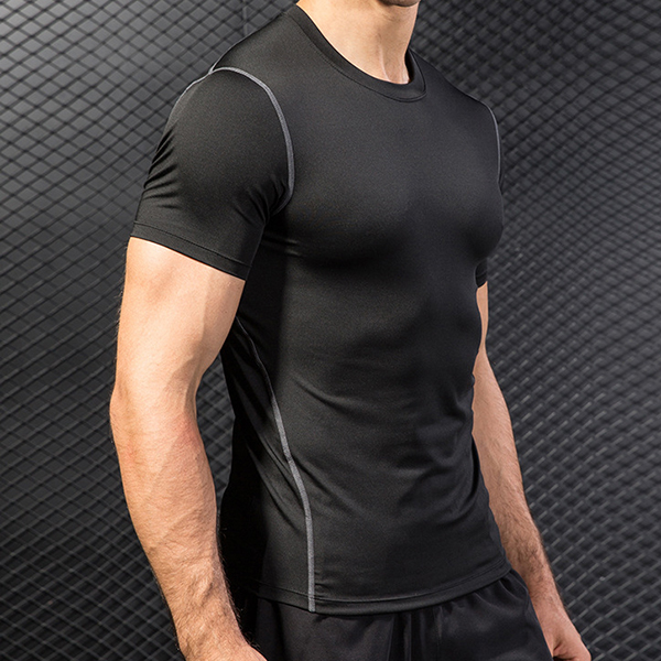 남성 2컬러 슬림핏 헬스 러닝 트레이닝복 반팔 티셔츠 IS- ST 03 남자