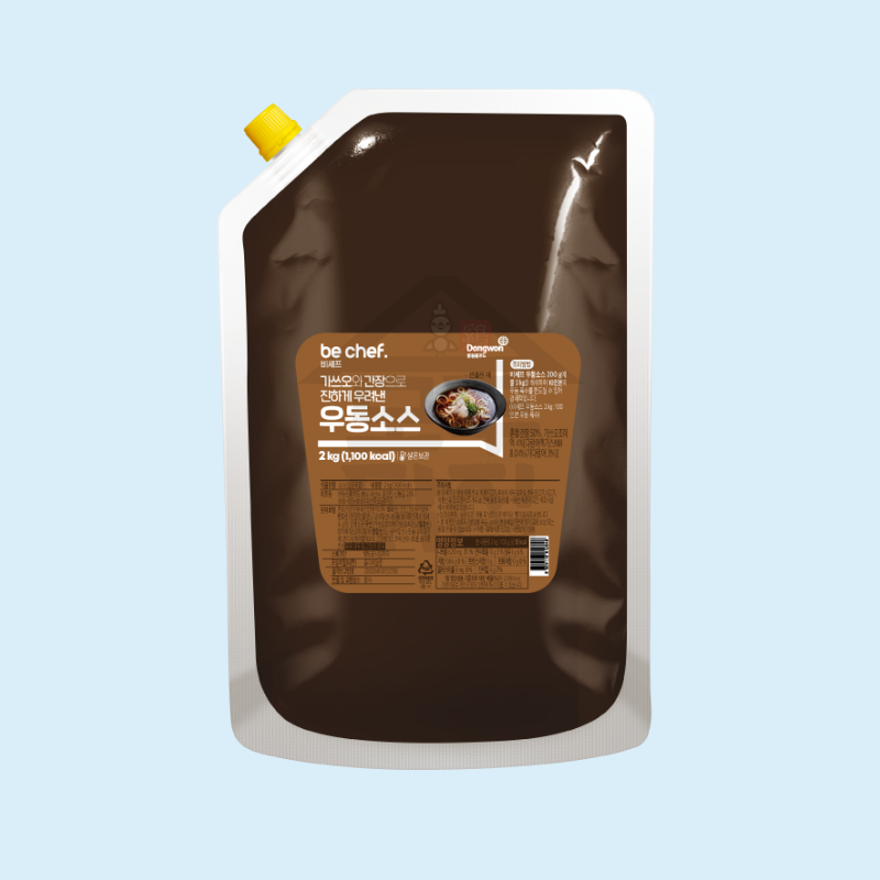 동원 홈푸드 비셰프 우동소스 2kg 장국 오뎅 국수 육수 국물용 - 메인 이미지