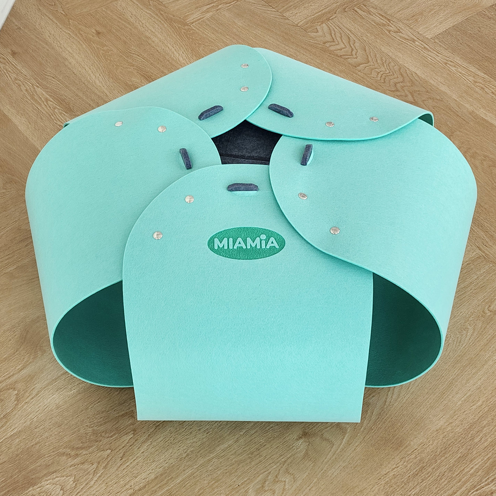 MIAMIA 플라워 고양이 숨숨 터널 집 캣 장난감 놀이터 미로