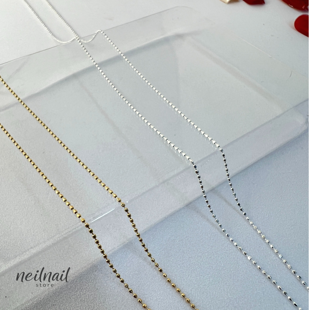 네일 체인 0.6mm 볼체인 줄란 50cm 네일아트 재료 - 상세 이미지 4