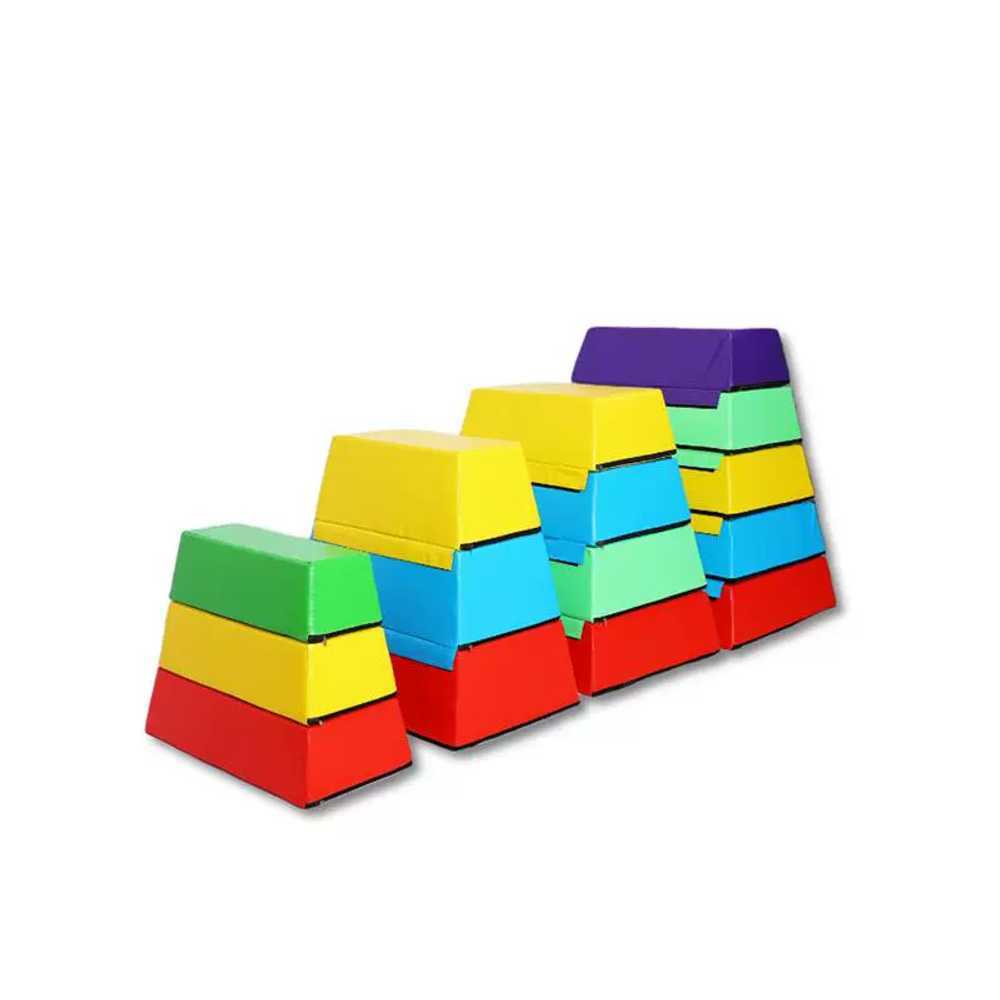 장애물 소프트 뜀틀 학교 상품 체육 용품 감각 연습 도장 3단-80x40x20x65 - 상품 이미지