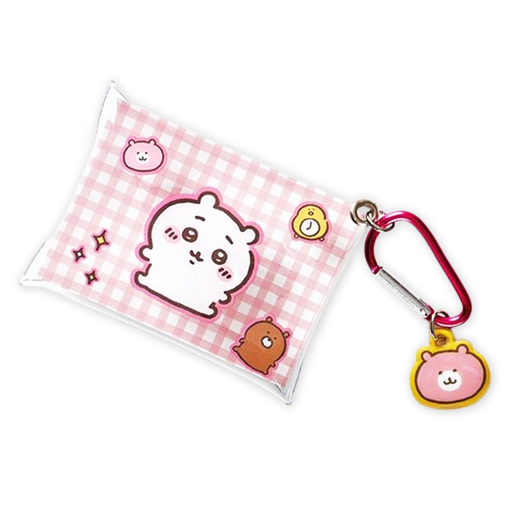 먼작귀 치이카와 클리어 PVC 카드 지갑 투명 미니 파우치 캐릭터 굿즈