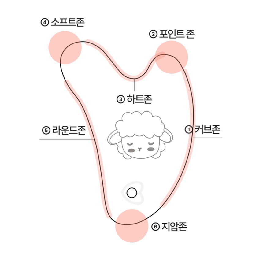 도자기 괄사 괄사마사지기 얼굴 두피 승모근 림프순환 마사지 사진 3