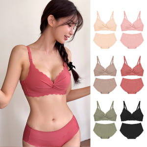 핑크앤다이아 2cm 푸쉬업 물결 브라렛 노와이어 일체형패드 볼륨업 데일리... 착용 후기 | 사이즈/핏 총정리 - 상품 이미지 1