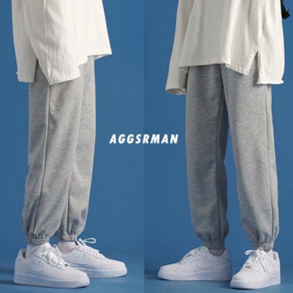 밴딩 팬츠 트레이닝긴 바지 시보리 조거 IS- PA 19 아웃도어 레저 골프 면바지 - 상품 이미지