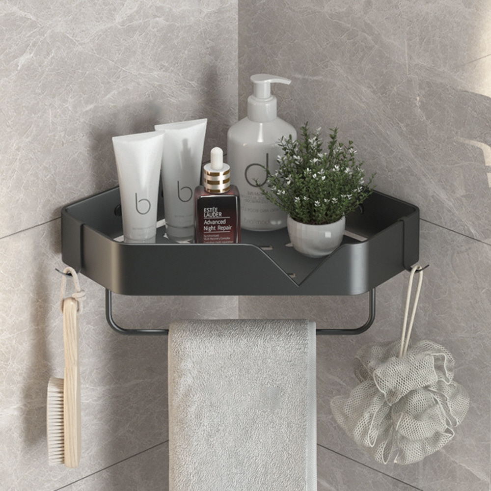 스텐304 화장실코너선반 무타공욕실선반 욕실정리대