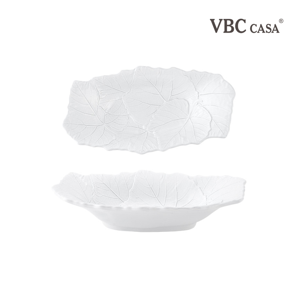 VBC까사 까메오 이태리 빈티지 수입 그릇 / 30cm, 리프 그라탕볼(M) - 상세 이미지 3