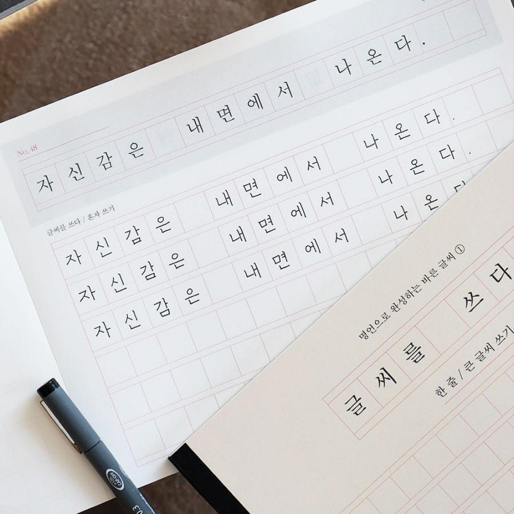 글씨체교정 글씨교정책 치매예방 성인 한글 쓰기 펜글씨 교본 초등 필사 - 상세 이미지 5
