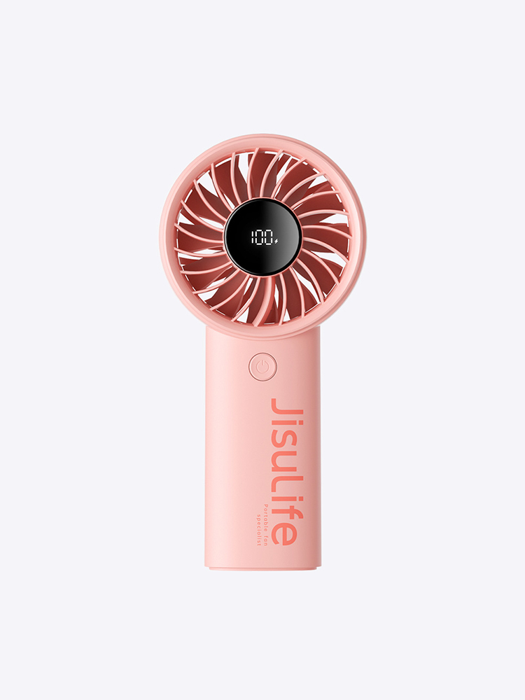 5000mAh 휴대용 손 선풍기 소형 무선 미니 선풍기 손풍기 LIFE4 파스텔핑크 - 상세 이미지 5