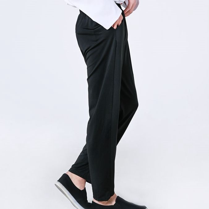 남자 고무줄 바지 쿨바지 시원한 아이스 9부 일자 여름쿨 남성쿨 몸빼 팬츠 냉장고 여자 - 상품 이미지