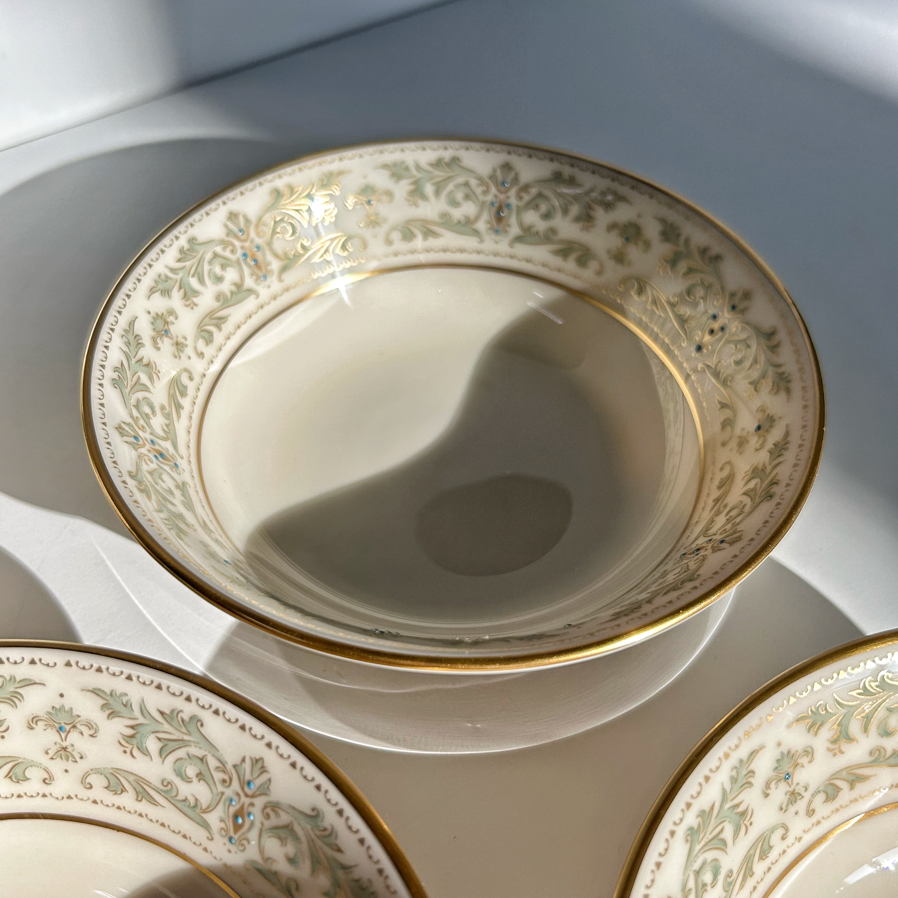 레녹스 노블레스 디저트볼 미국 빈티지접시 예쁜그릇 파스타 홈카페접시 수입그릇