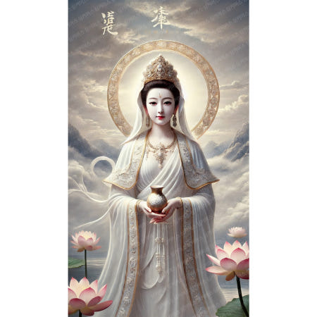 중국OEM [해외]실십자수 전체수 세트 11CT 면사 찬란한 연꽃과 붓다의 빛