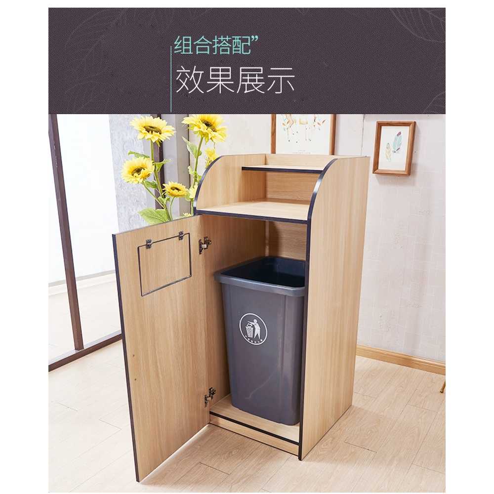 카페반납대 레스토랑 셀프 트레이 탕비실 정리 그릇 (A형) 100L 오크 - 상세 이미지 5