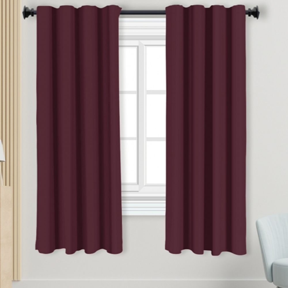 호텔식 안방암막커튼 작은방 창문 암막커텐 방한 방풍 2장세트