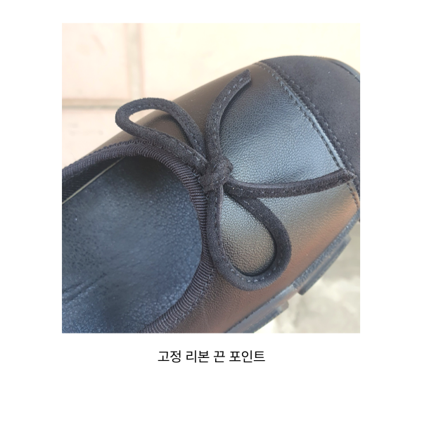 메리제인 스니커즈 5cm 키높이 리본 여성 통굽 발레코어 운동화 - 상세 이미지 4