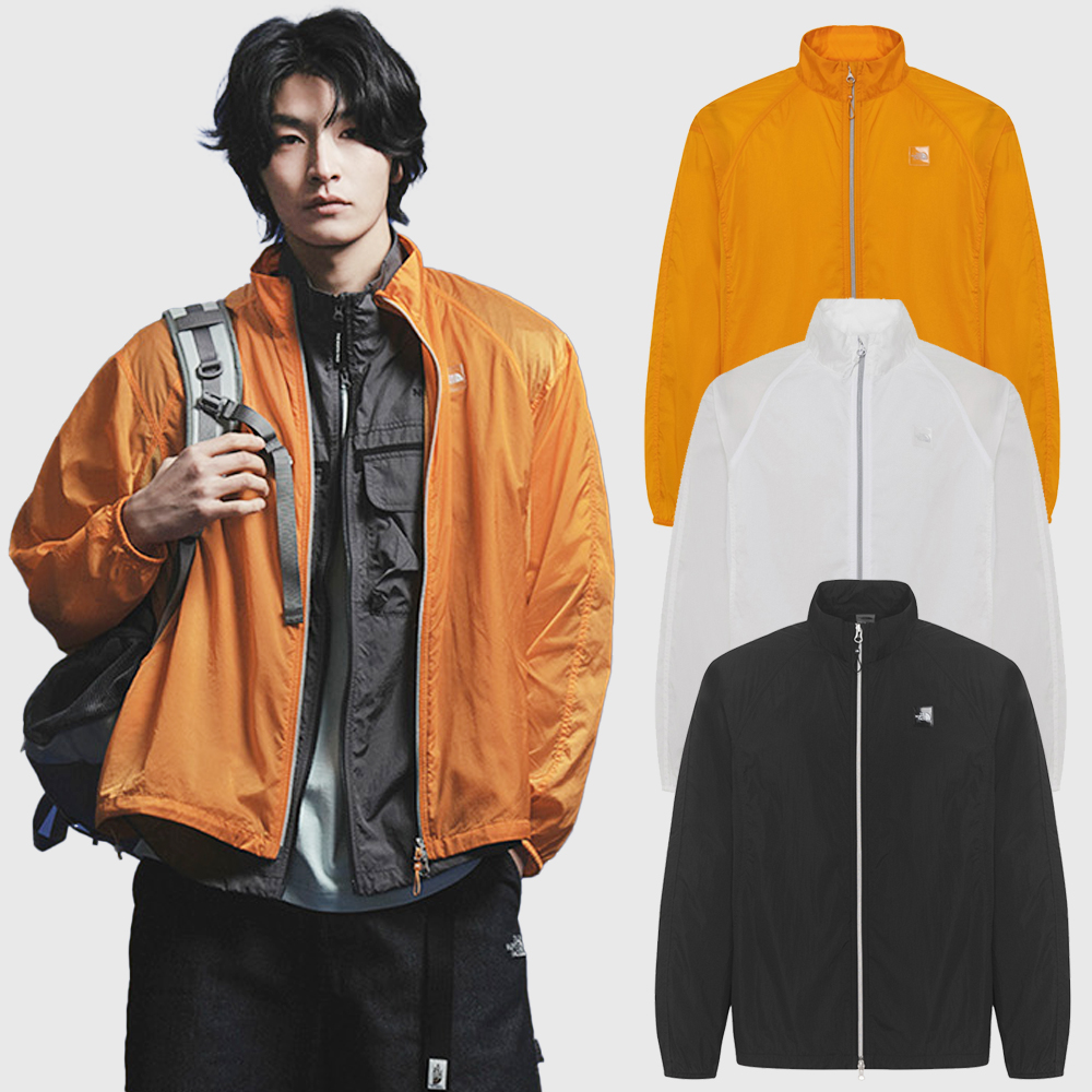 노스페이스 초경량 바람막이 발수 러닝 자켓 에어로런 NJ3LR04J