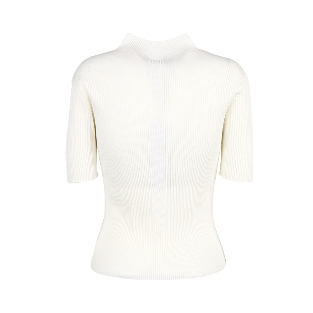 [25SS CFCL] 씨에프씨엘 여성 포트레이트 숏 슬리브 탑 CF009KN079 WHITE - 상세 이미지 2