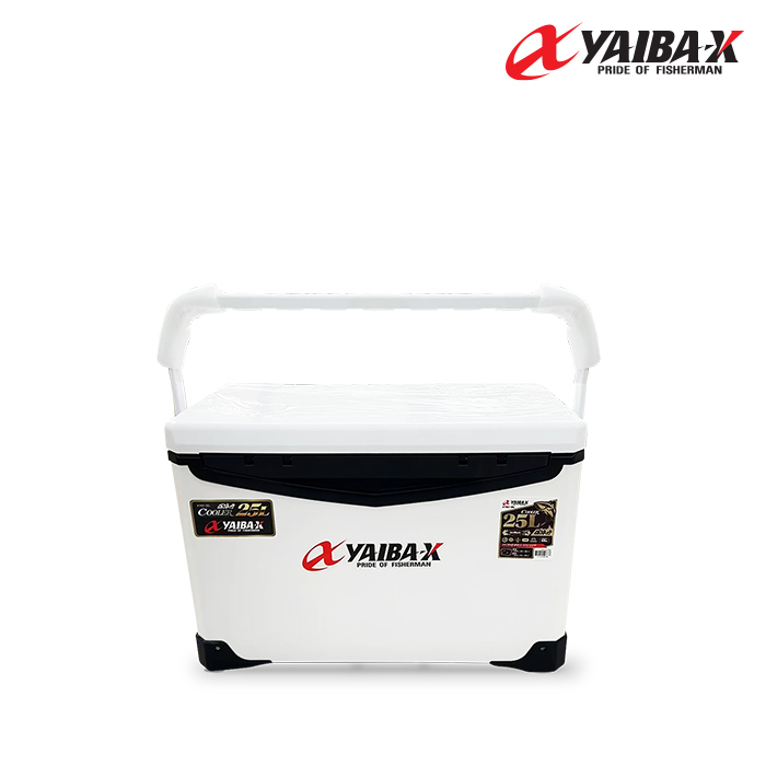 야이바엑스 72시간 보냉 KYSC-25L 25리터 화이트 캐리어 쿨러 아이스박스 어깨끈포함