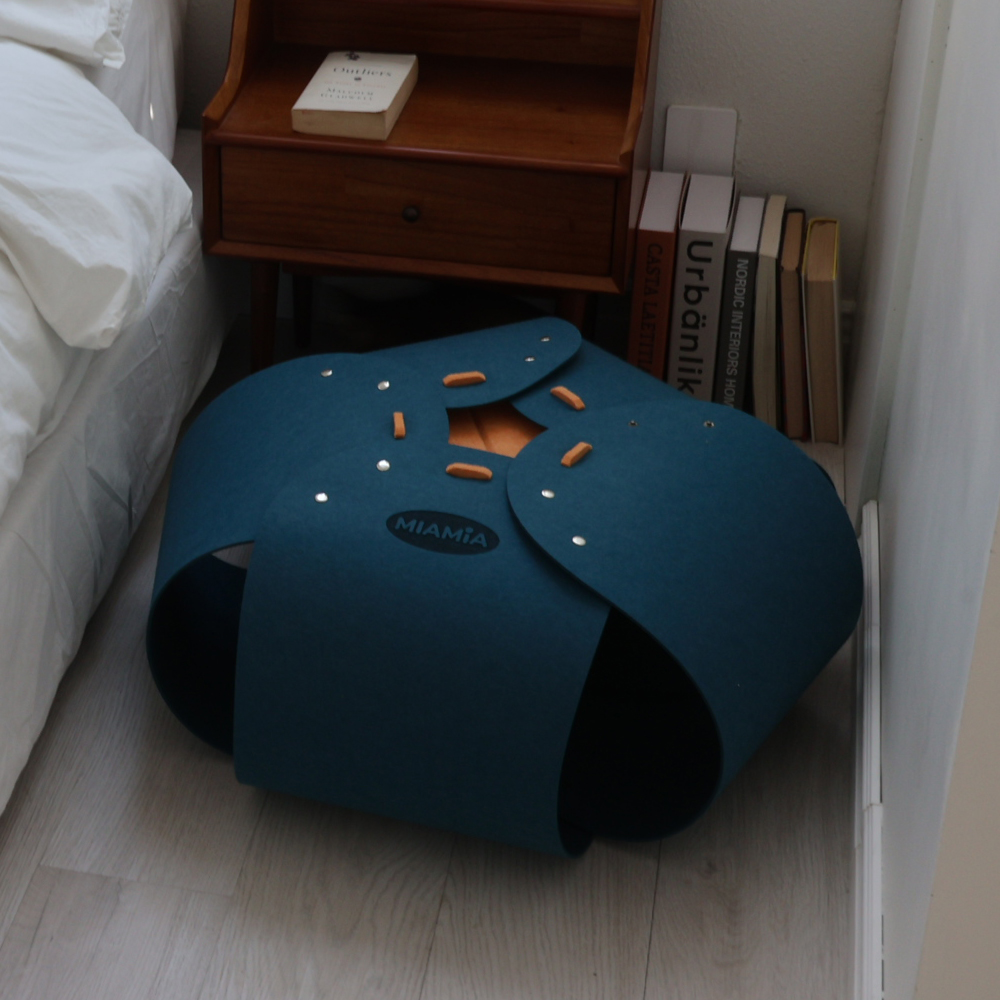 MIAMIA 플라워 고양이 숨숨 터널 집 캣 장난감 놀이터 미로