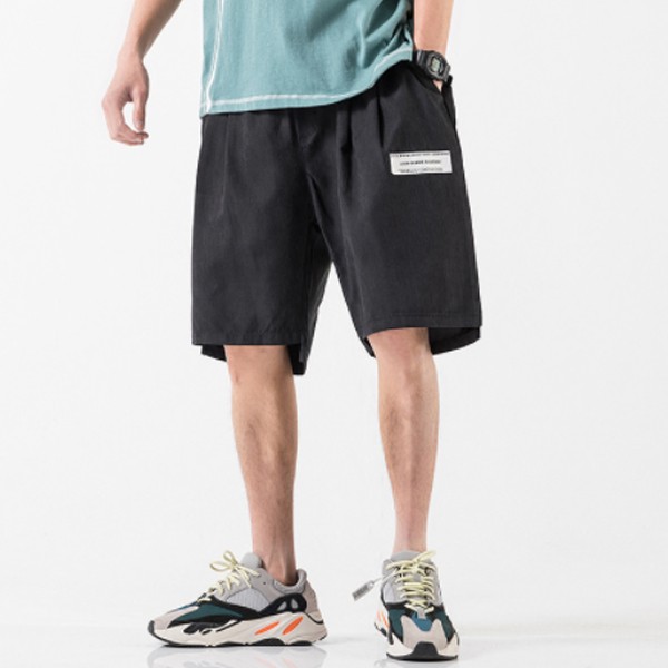 밴딩 반바지 오버핏 캐주얼 남성 IS- PA 50 7부 팬츠 - 상품 이미지