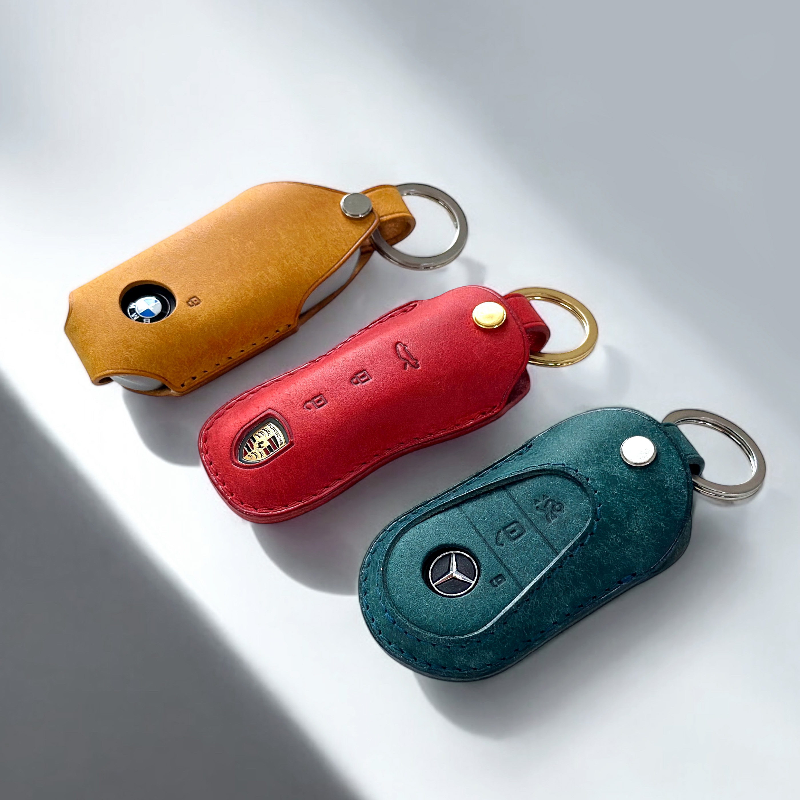 카렌디 자동차 스마트 차 키 케이스 홀더 가죽 커버 제품 이미지