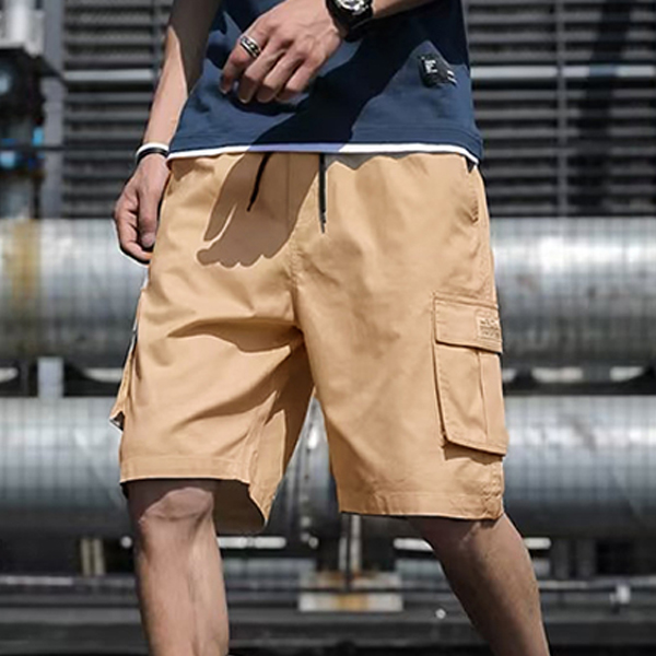 남성 2컬러 여름 밴딩 모던 캐주얼 카고 포켓 반바지 IS- PA 92 남자카고 - 상품 이미지