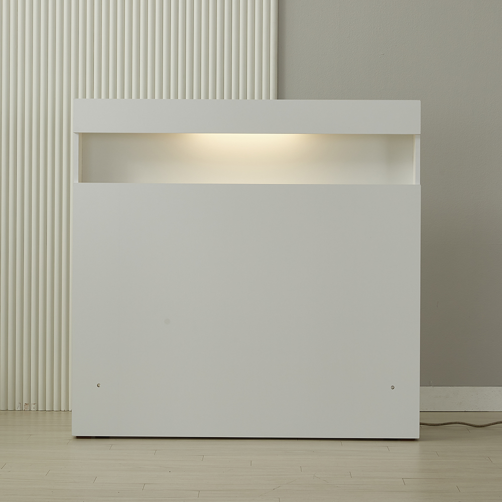 국산 LED 조명 침대 헤드 보드 선반 틈새 수납 벽보드 침대머리판