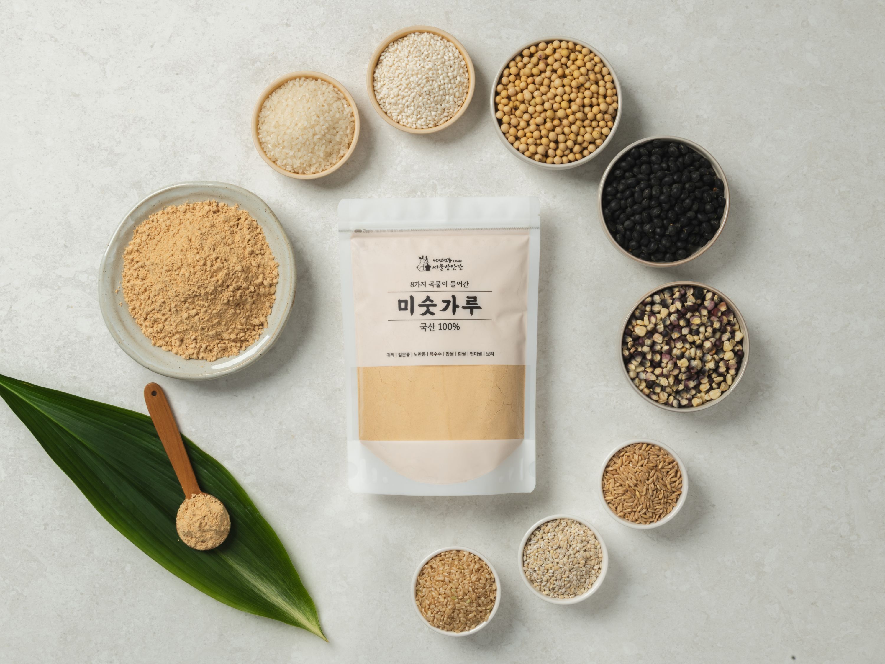 국산 8곡 미숫가루 선식 아침 식사대용 500g - 상세 이미지 2
