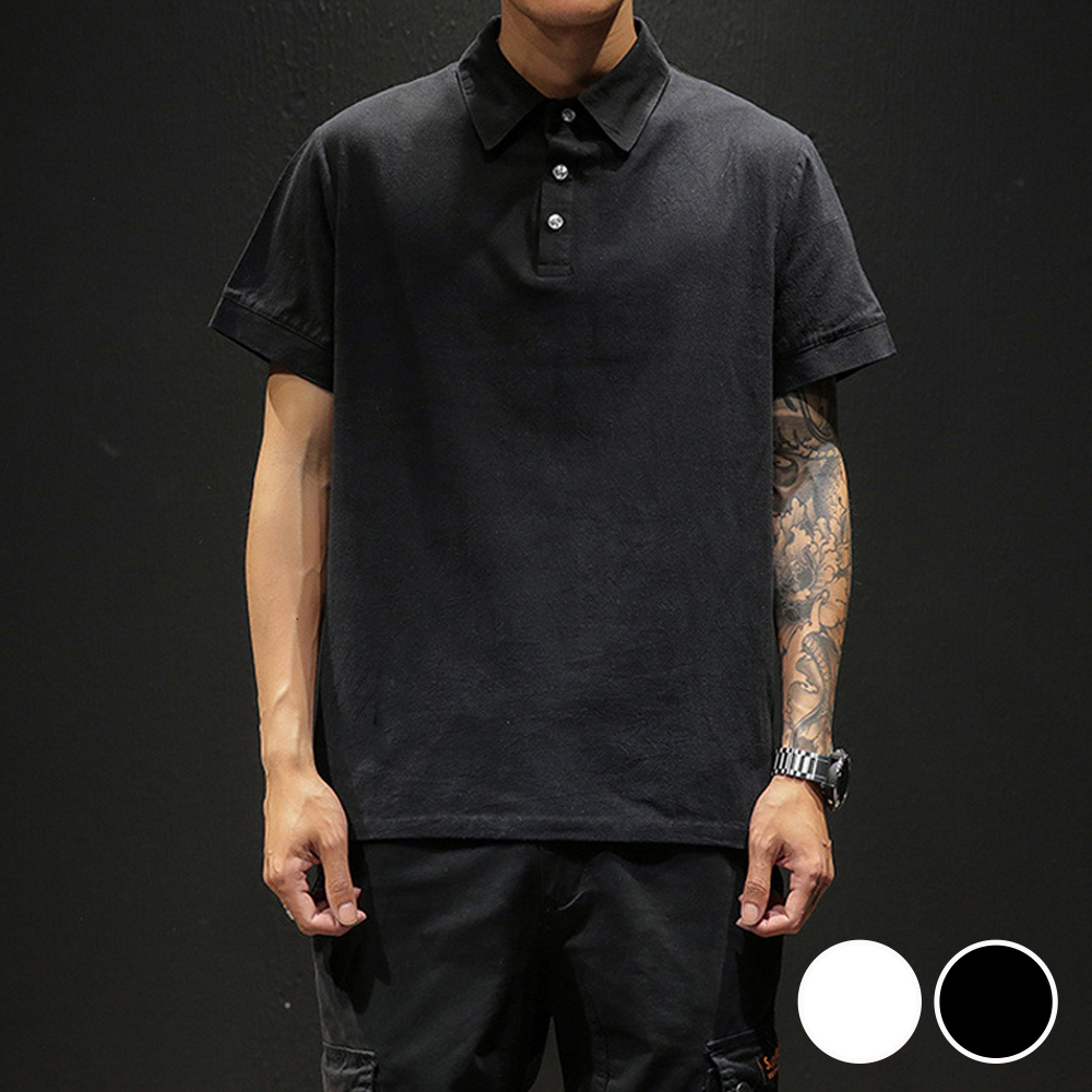 여름철 얇고 시원한 소재 기본 깔끔 남성 카라 티셔츠 남자 반팔 런닝 여자 반팔티