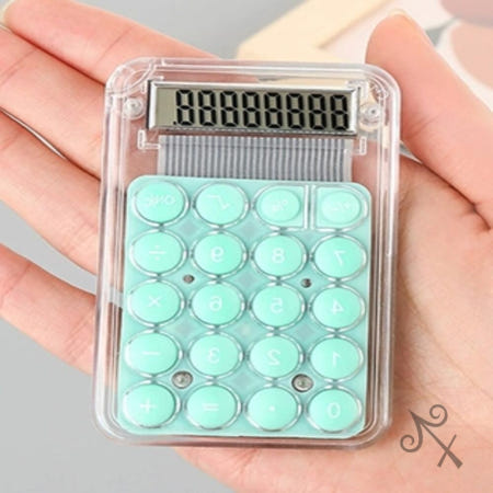 캔캔토토 버블톡 투명 미니 계산기 민트 예쁜계산기