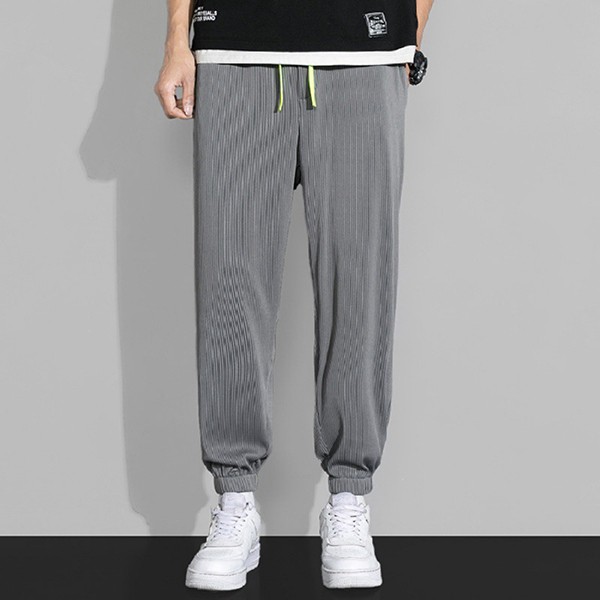남성 스트릿 골덴 쿨링 조거 팬츠 IS- PA 33 아웃도어 레저 밴딩 면바지 캐주얼 - 상품 이미지
