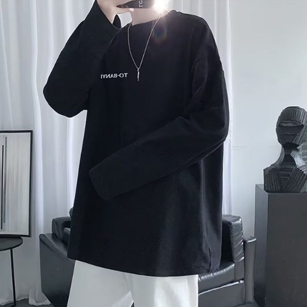 남자 롱슬리브 티셔츠 긴팔 이너 라운드 레이어드티 남성 흰티 긴팔티 기능성 가을 - 메인 이미지