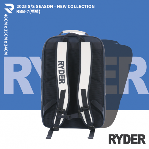 라이더 RYDER RBB-7 배드민턴 백팩 스쿼시 테니스 스포츠 가방 라켓 신발 수납 - 상세 이미지 2