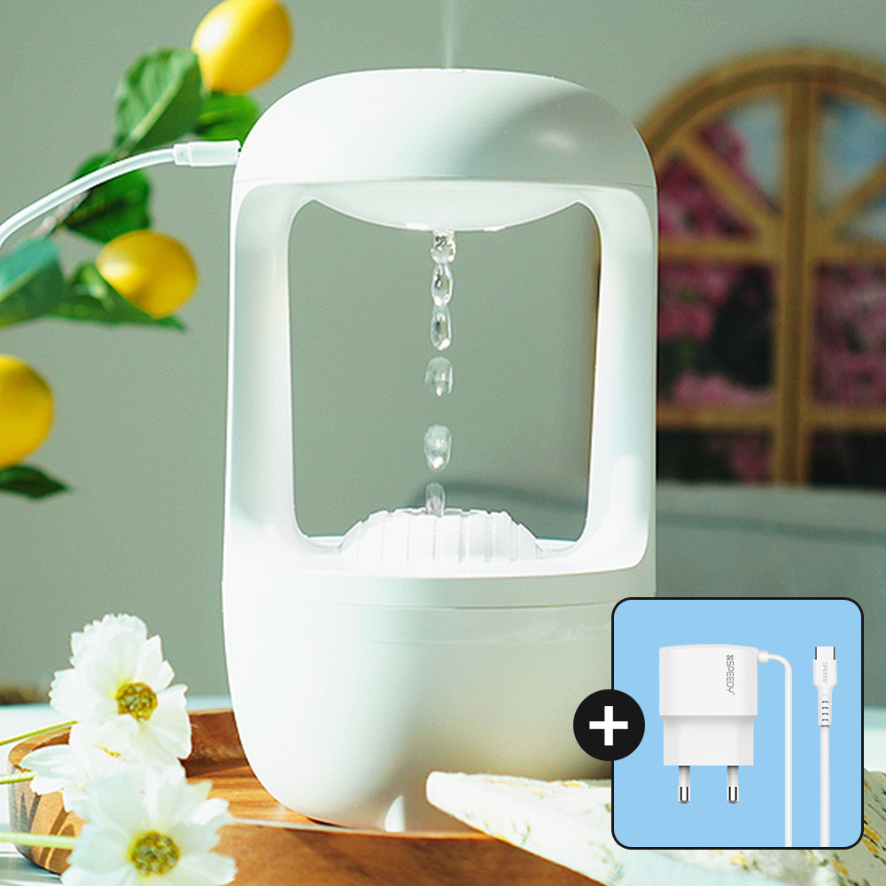 무중력 물멍가습기 초음파 미니가습기 무드등 탁상용 사무실 인테리어 소형 휴대용 간편세척