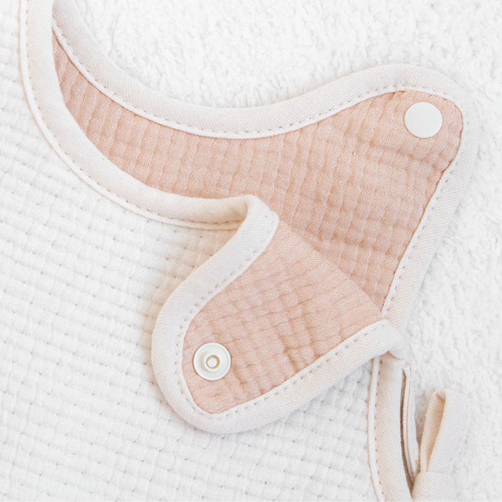 마롤로뜨 아기 턱받이 3중 거즈 조끼형 순면 이유식 유아 신생아 면 아기침받이