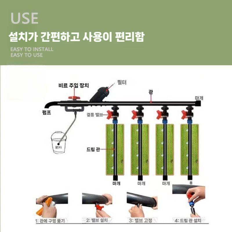 농업용 점적호스 관개 파이프 농수관 0.2X2000m_PE(30cm간격 단일) - 상세 이미지 2