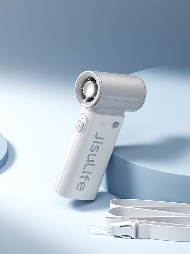 5000mAh 휴대용 손 선풍기 소형 무선 미니 선풍기 손풍기 LIFE9 라이트그레이 - 메인 이미지