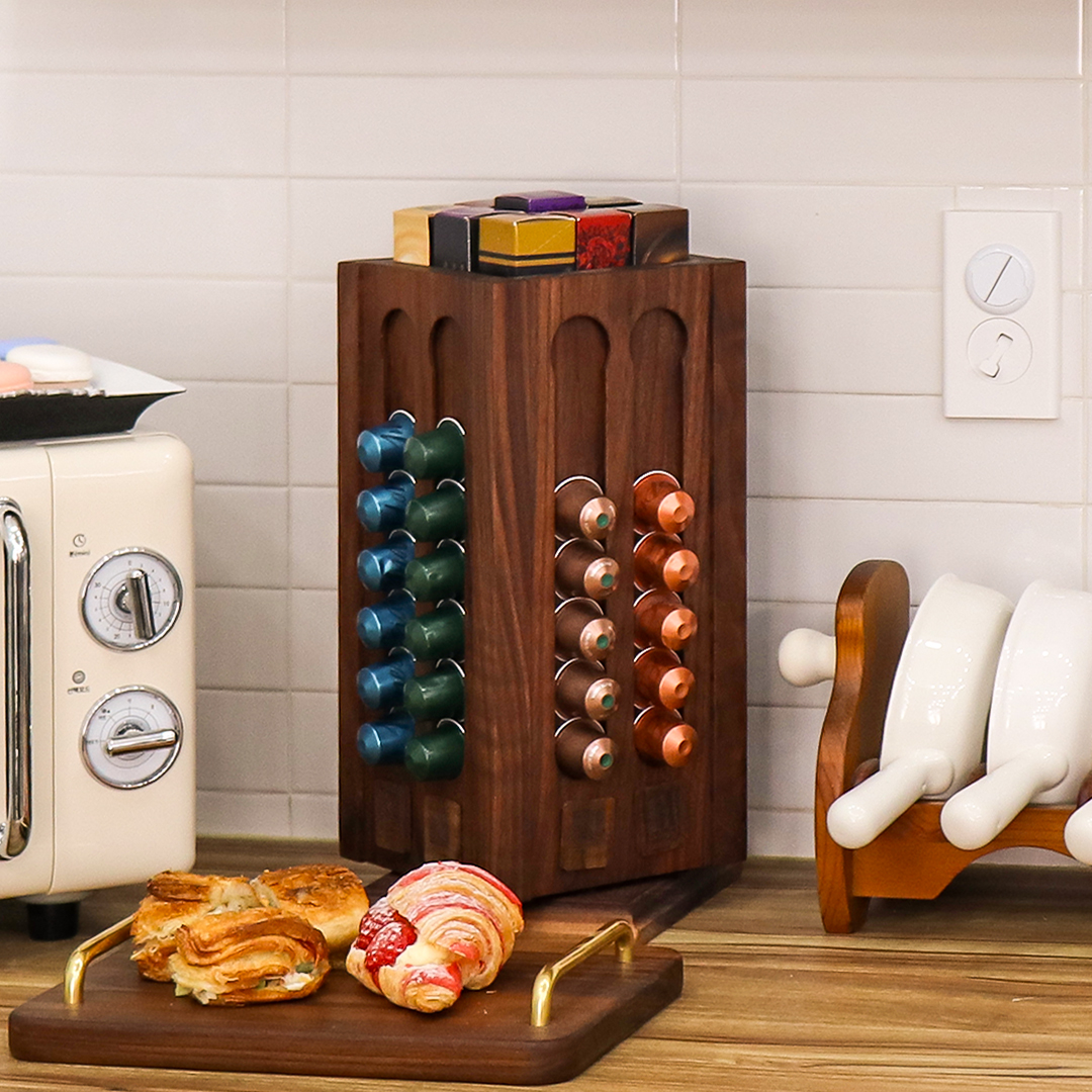 네스프레소 오리지널 캡슐보관함 회전형 버츄오 커피캡슐홀더 수납 거치대