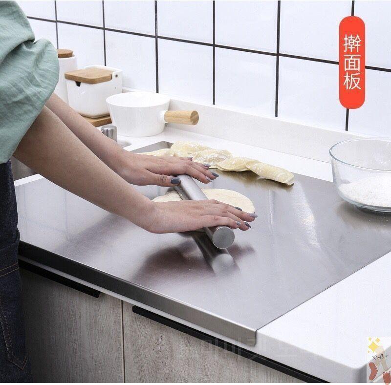 스테인레스 대형 제빵 L형 작업대 주방용 플레이트 도마 B)스텐제빵작업대_40x50cm_두께1.5cm - 상품 이미지