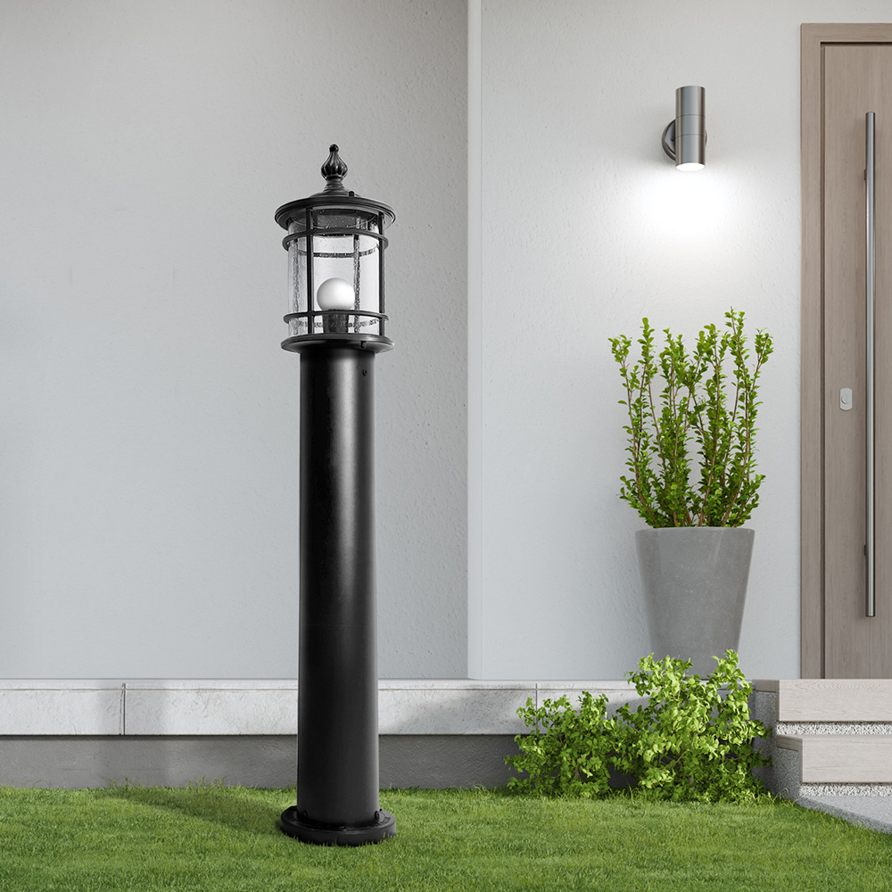전기 원형 문주등 볼라드등 LED 정원등 가로등 야외 조명 잔디등 전구 전등 기둥 60cm - 상세 이미지 2