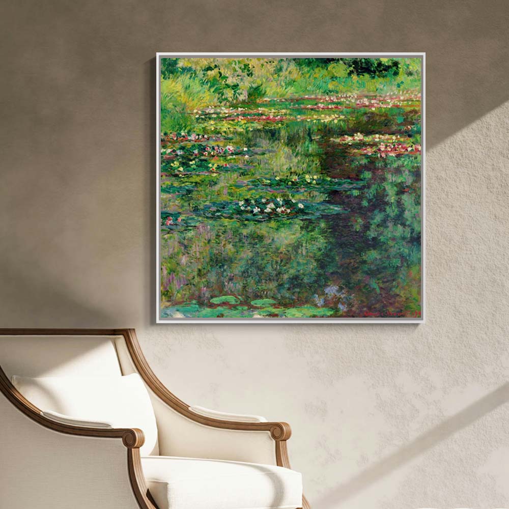 클로드 모네 수련1904 그림 70 x 70cm 명화 캔버스 띄움 액자 거실 카페 인테리어 - 상세 이미지 3