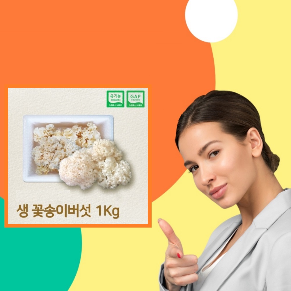 꽃송이버섯 생꽃송이버섯 1kg x 2개
