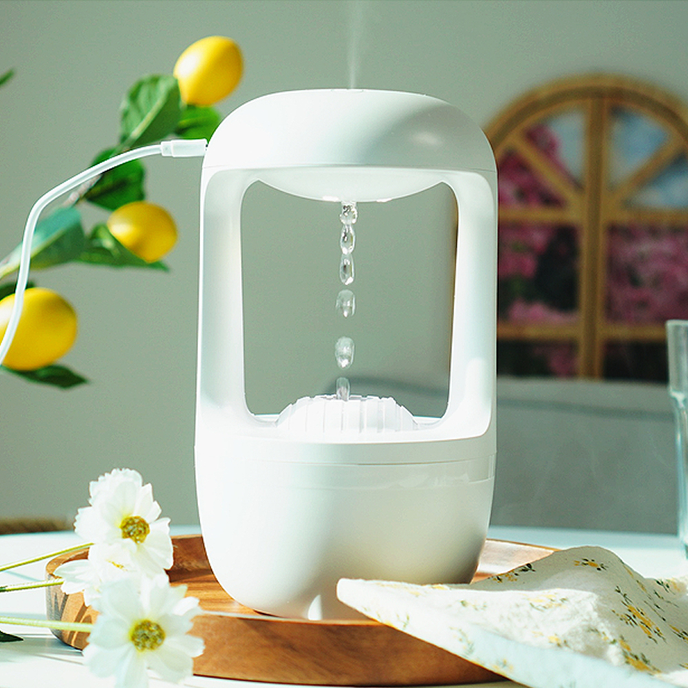 무중력 물멍가습기 초음파 미니가습기 무드등 탁상용 사무실 인테리어 소형 휴대용 간편세척