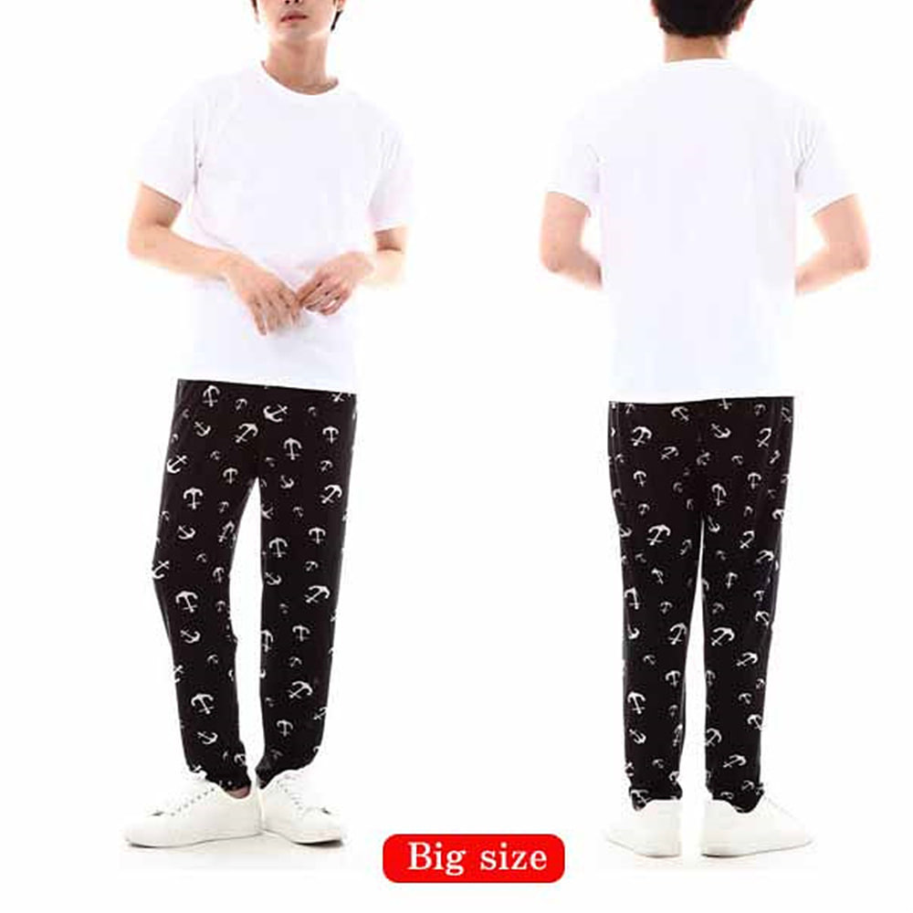 남성용 빅사이즈 9부 아이 스쿨 바지 BIG 마린 냉장고 냉감 여름 쿨바지 - 상품 이미지