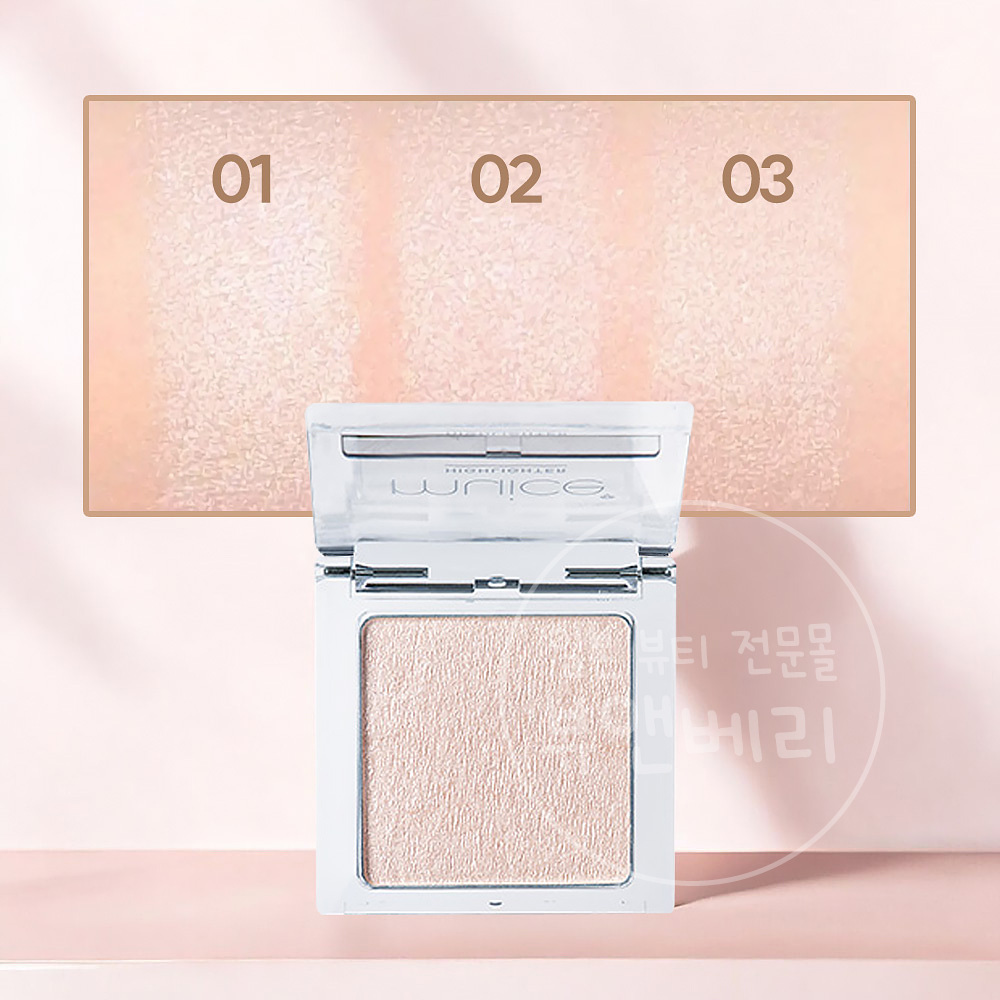 muice 뮤아이스 우루미 하이라이터 피부 광채 일본 화장품 01 스노우 베이지, 3.9g - 상세 이미지 2