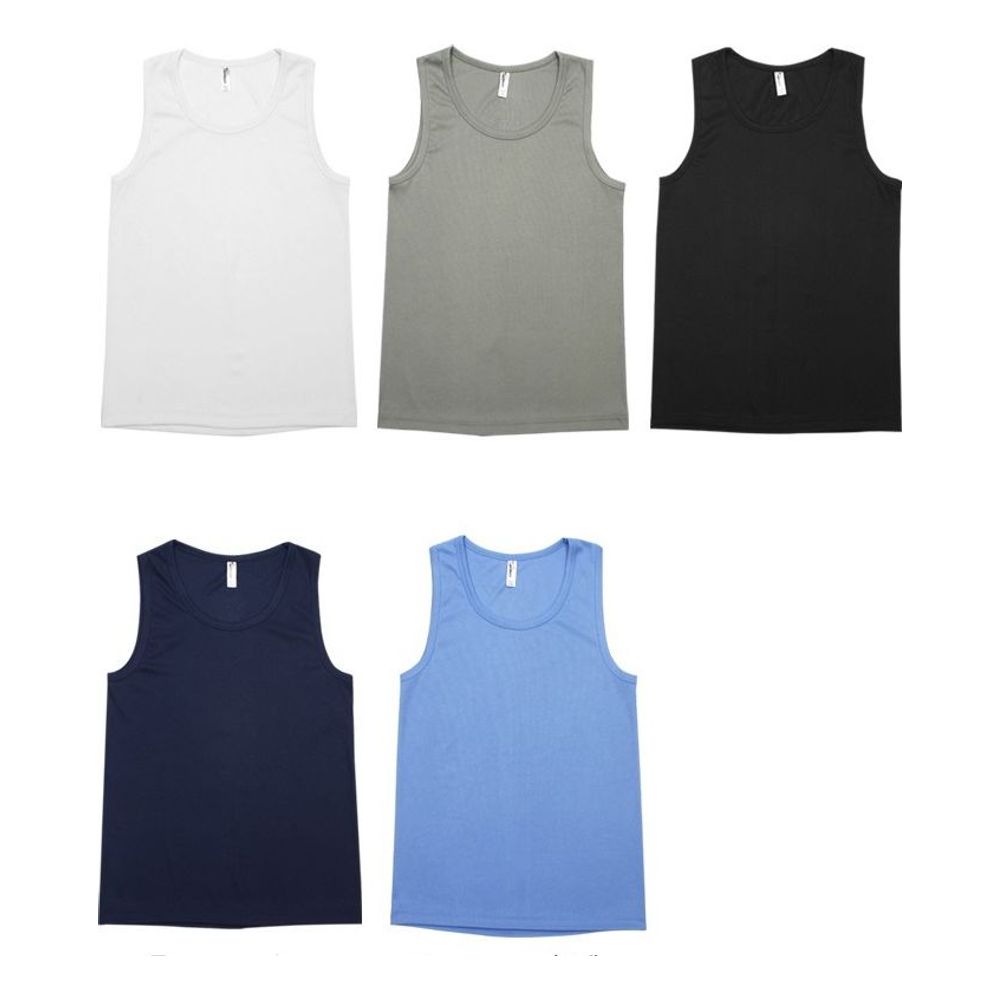 쿨론 골지 나시 기능성 헬스 요가 냉감 티셔츠 단체 반티