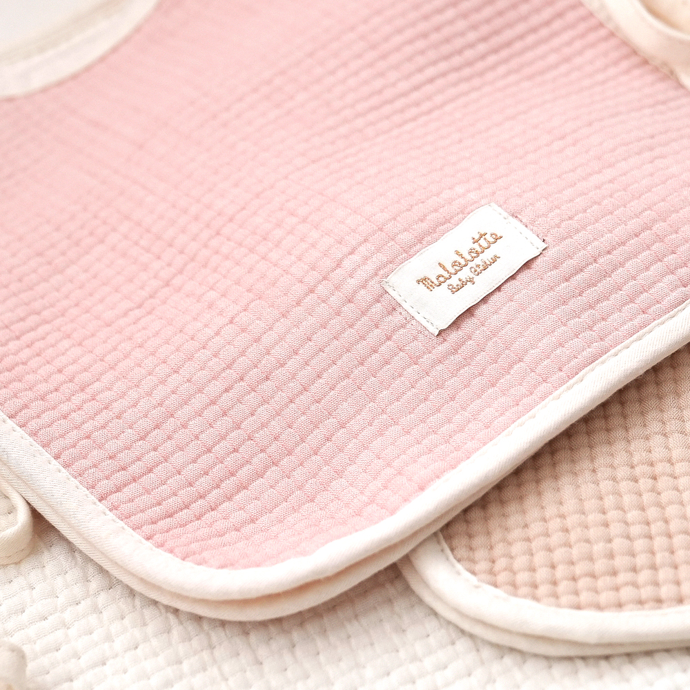 마롤로뜨 아기 턱받이 3중 거즈 조끼형 순면 이유식 유아 신생아 면 아기침받이