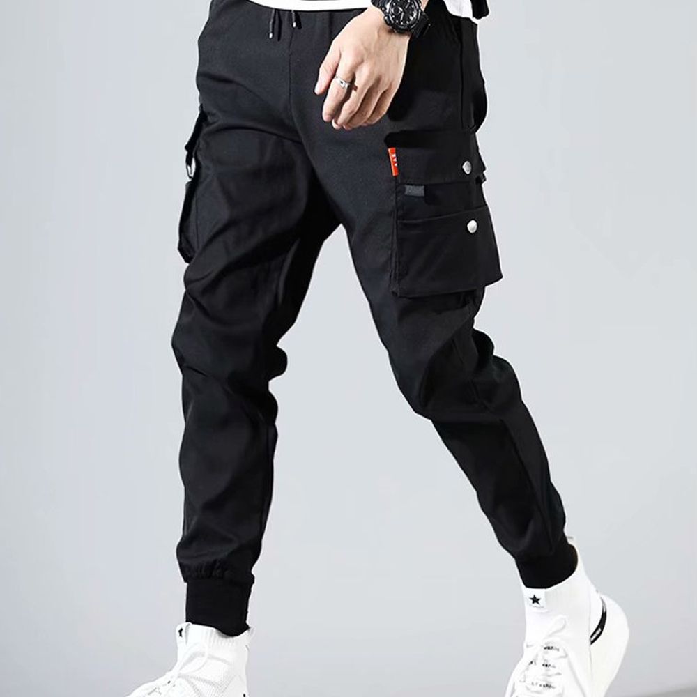 허리 밴딩 조거 팬츠 삼계절 조커 바지 기모 2타입 남자 트레이닝복 - 상품 이미지