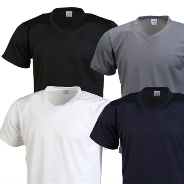 쿨론 V넥 4XL 까지 냉감 티셔츠 브이넥 - 상품 이미지